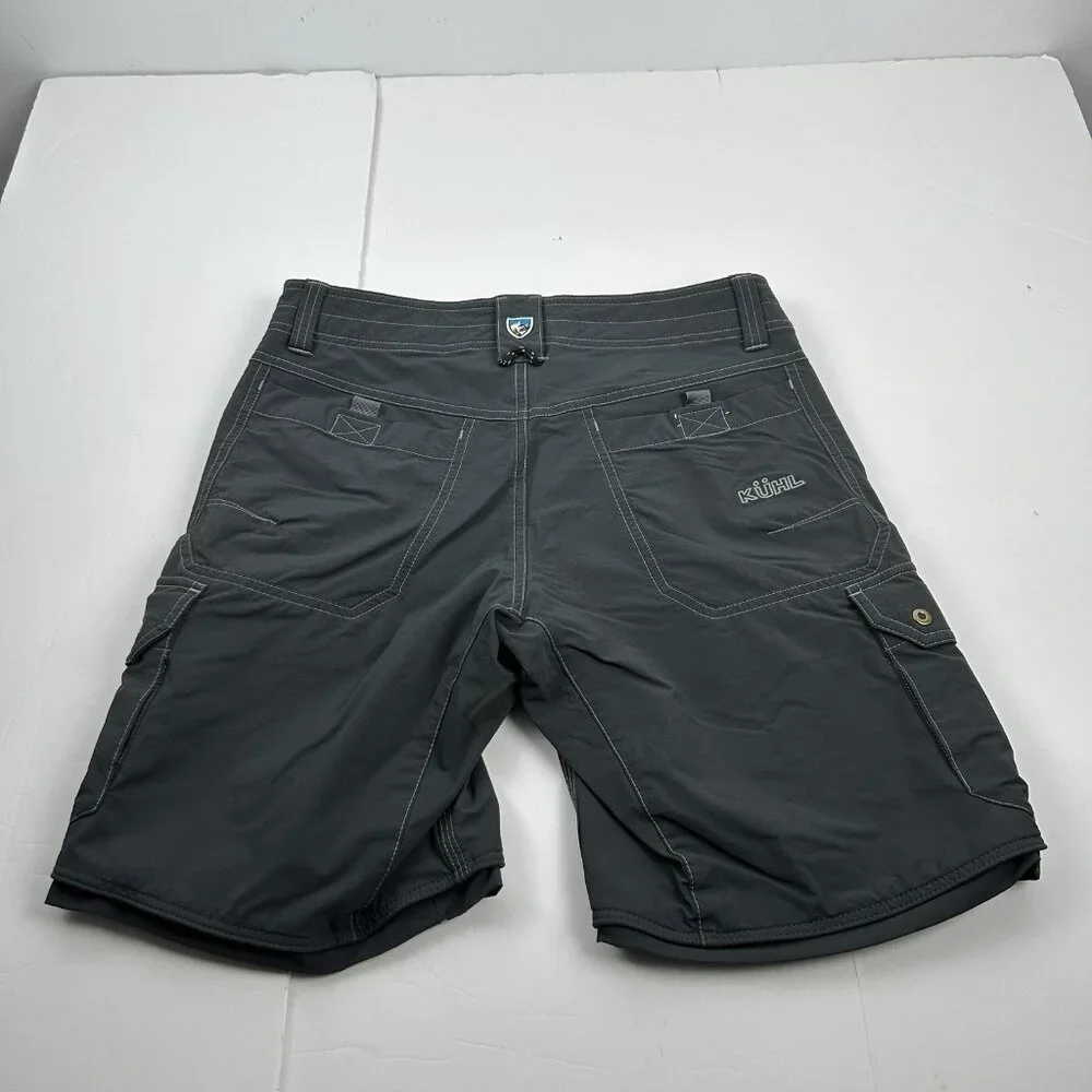 Kuhl Shorts Mens 30 Gray Renegade Convertible Stealth Hiking Cargo Zip Off